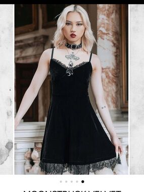 Killstar MOONSTRUCK VELVET
SKATER DRESS Large